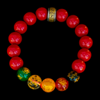 The Path to Prosperity-Handmade Cinnabar Luck Bracelet