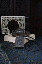 Natural Agarwood/Sandalwood Hexiang Plaque | Spiritual Talisman for Luck & Aura Cleansing